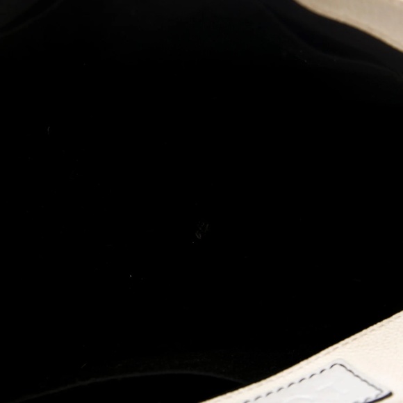 Loewe Vintage Leather Trim Anagram Shoulder Bag White Top Handle Women’s Purse - Picture 5 of 8